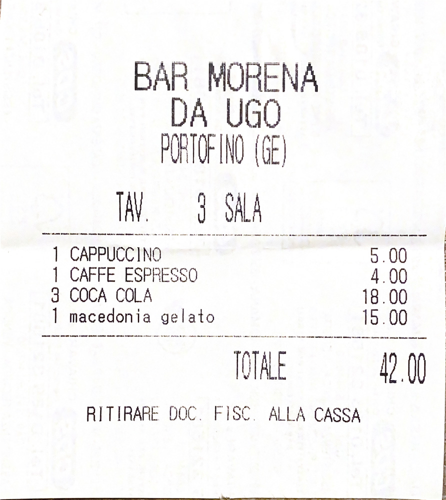 Die Preise haben es in Portofino aber auch in sich