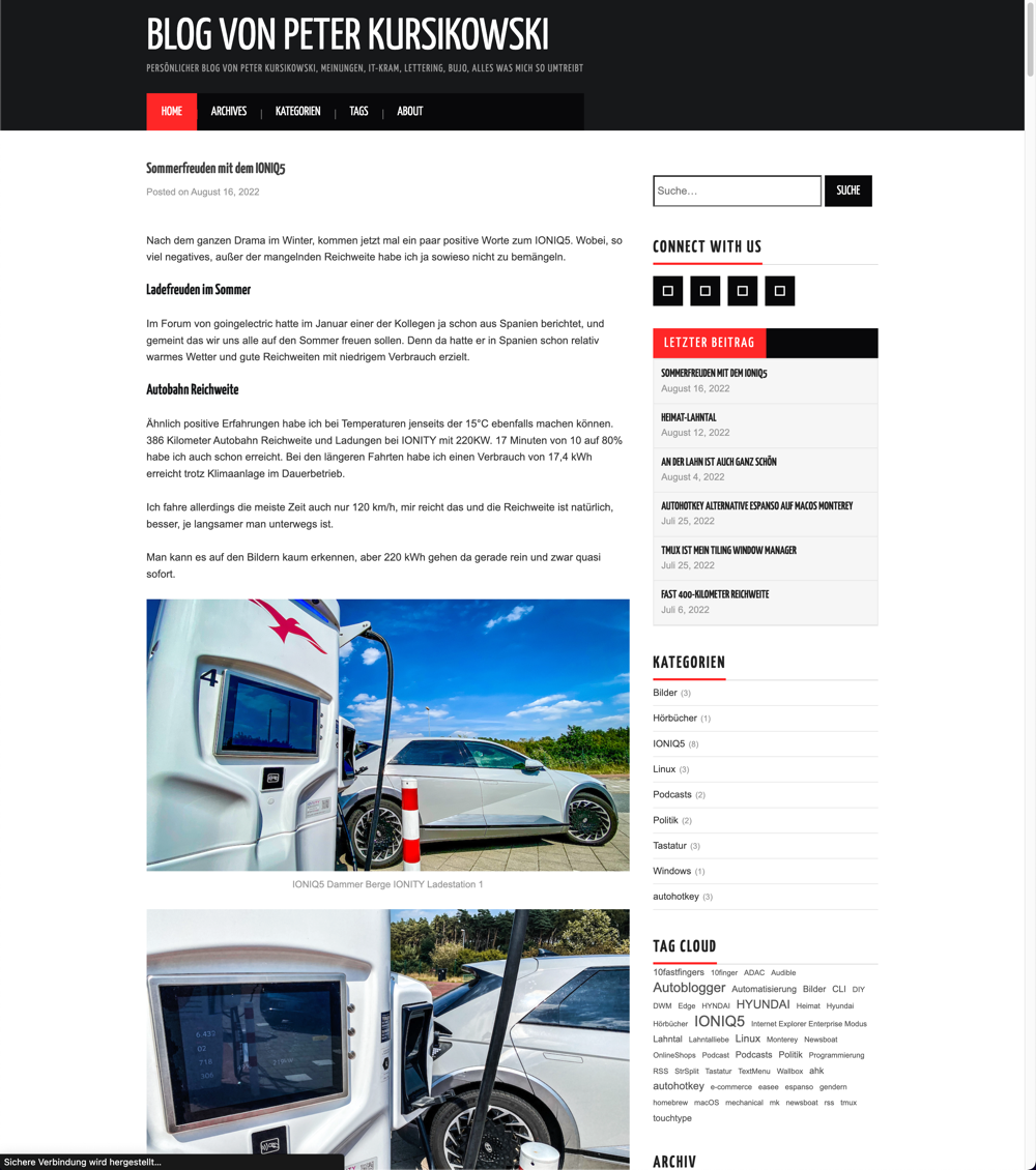 Das alte Layout Theme Hiero