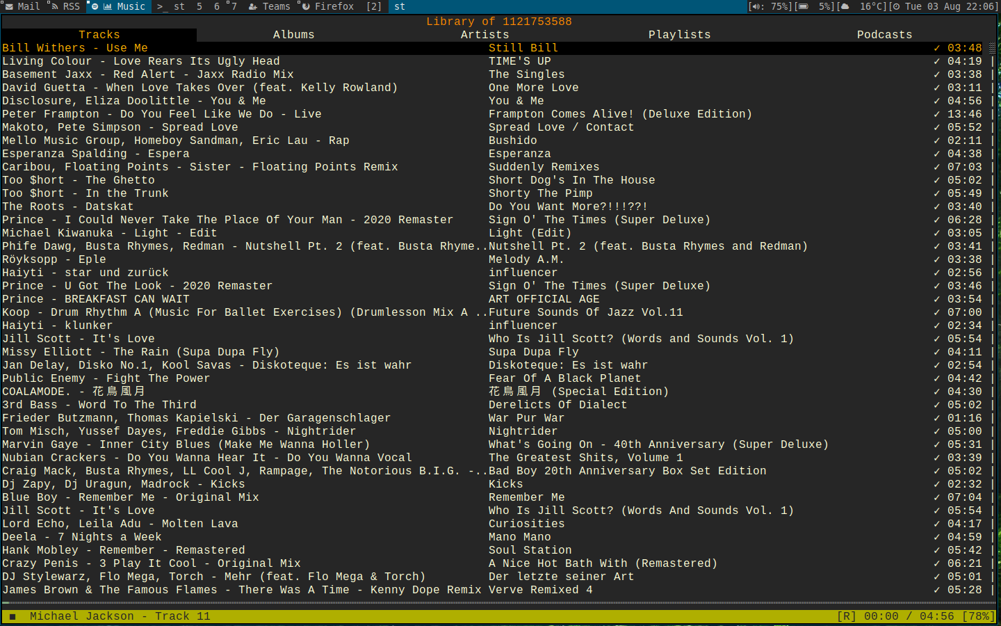 ncspot als Spotify Premium client