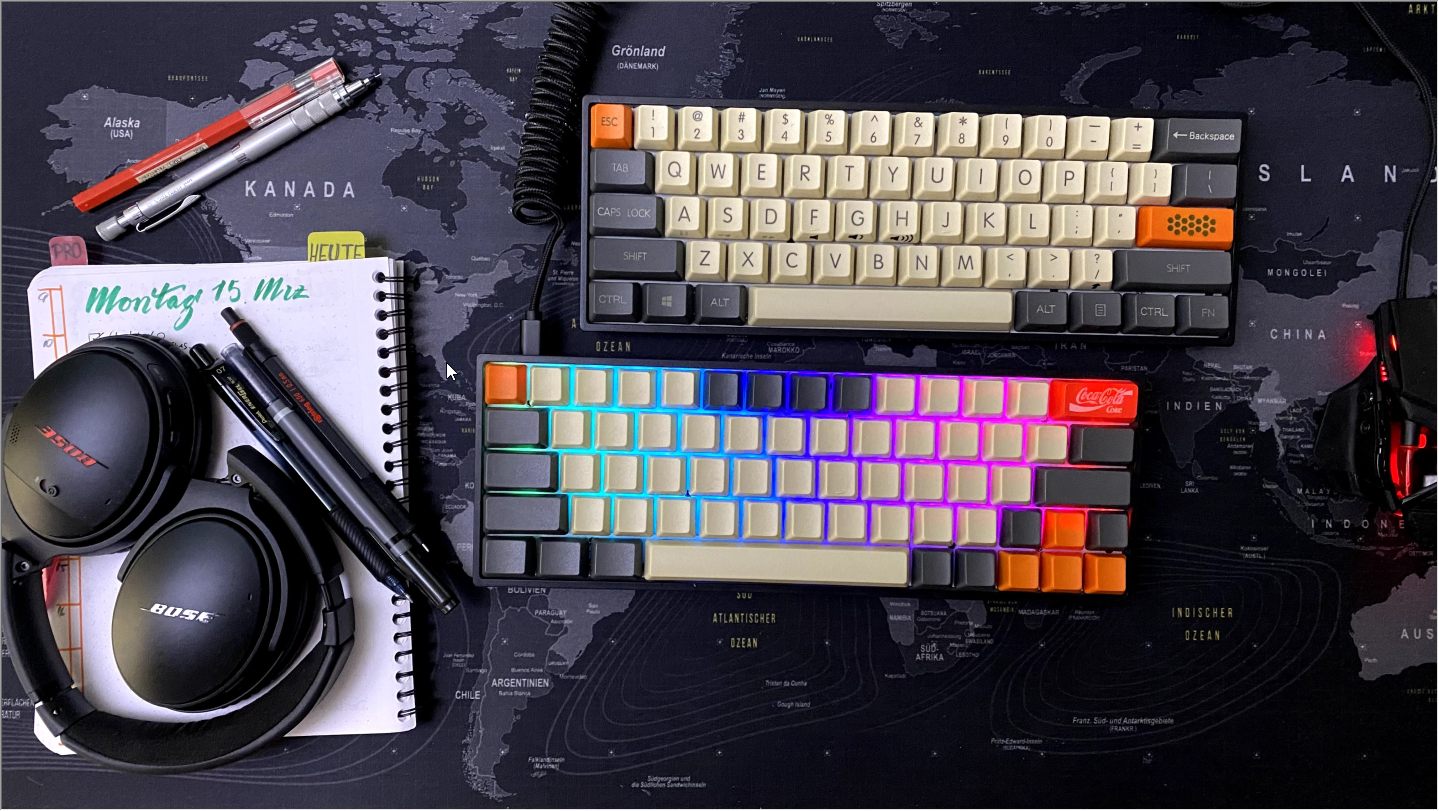 Das zweite Prachtstück zusammen mit der ersten Tastatur.